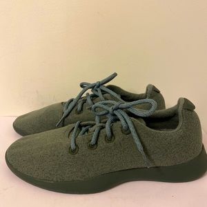 Allbirds 10 Wool Runner Sneakers Green Perfect